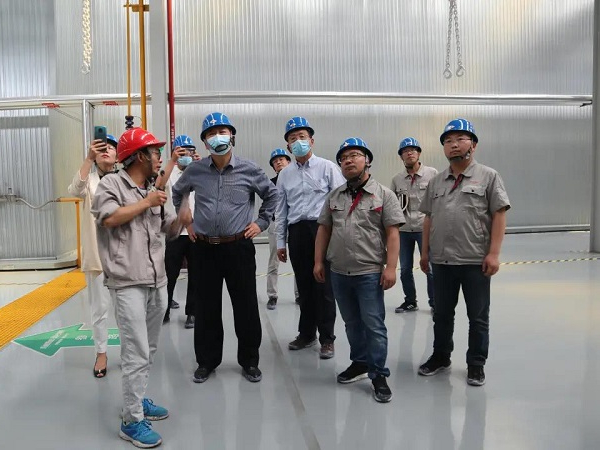 中国工程机械工业协会混凝土机械分会符忠轩会长一行莅临中集梦之城调研指导